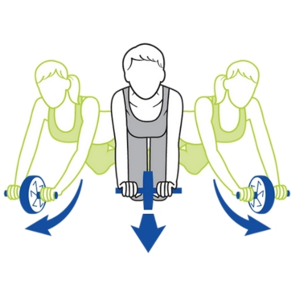 NEW Pro Strength Ab Wheel Roller Core Strength - Picture 4 of 4